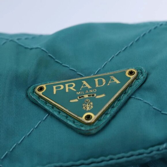 PRADA Chain Shoulder Bag Nylon Blue Auth ar12043 - Picture 10 of 16